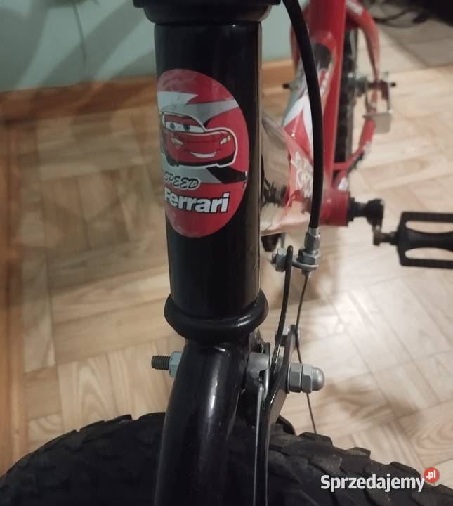 Dziecięcy rowerek BMX FerrariZygzak McQueen 16 stalowa Dla Dziecka Warszawa