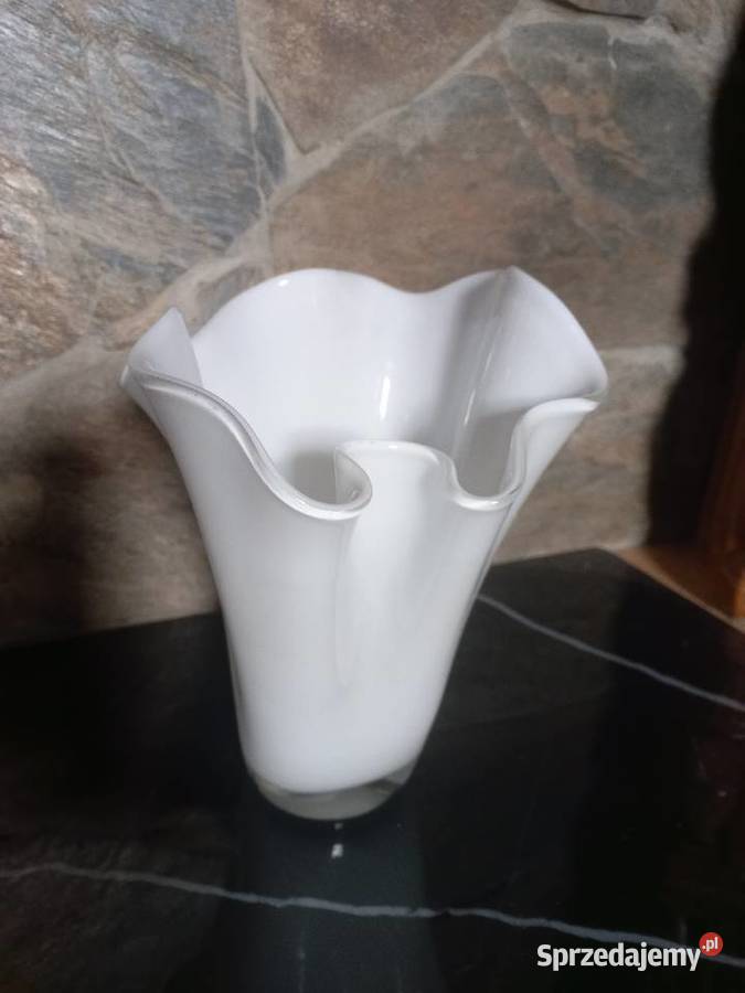 Wazon Chusta Krosno bialy Toruń