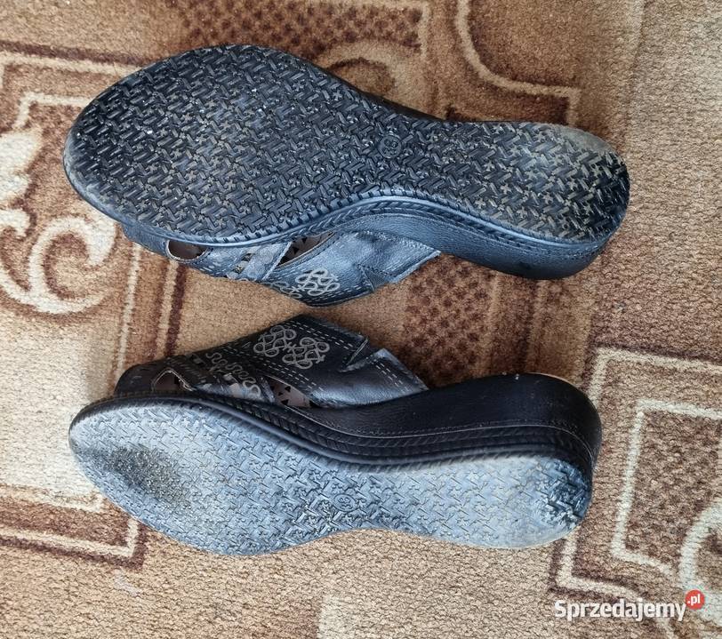 Klapki z naturalnej skóry śląskie Zabrze