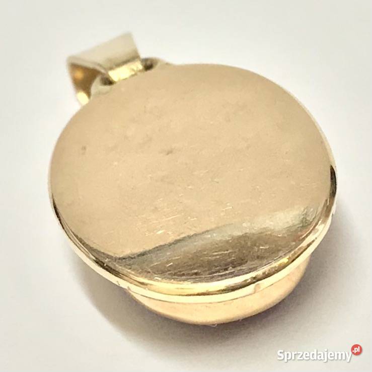 Złoty WISIOREK z rubinem 585 14K cudowny WIELKI złoto mazowieckie Warszawa