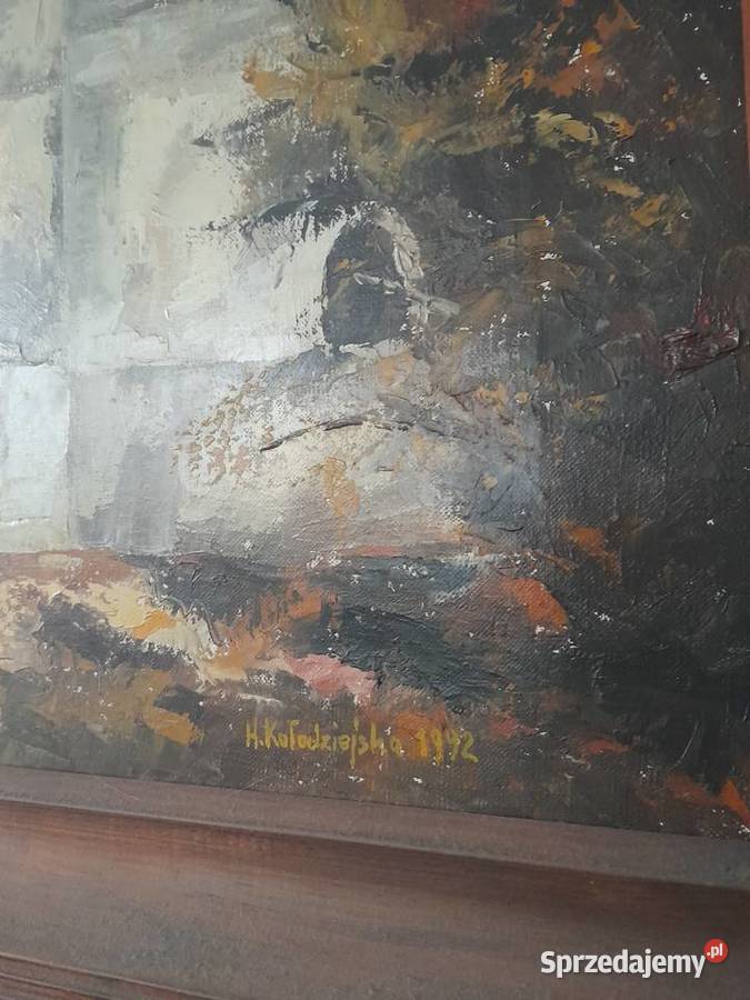 Duży obraz olejny Kazimierz Dolny halina