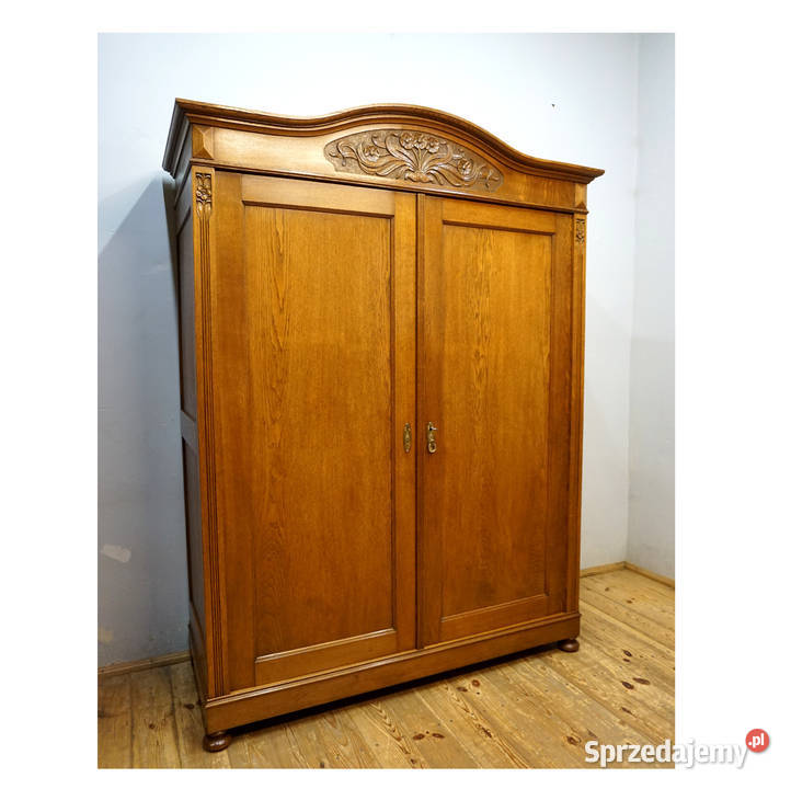 DWUDRZWIOWA SZAFA SECESJA DĄB FRANCJA dolnośląskie Niemcza