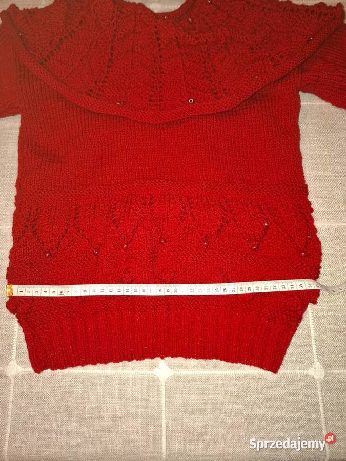 Sfeter z wełny robiony na drutach Nowy zachodniopomorskie Stargard