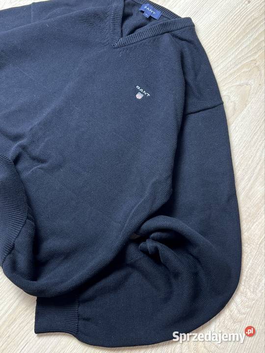 GANT Czarna Bluza Męska XL Casual Streetwear Swetry i golfy sprzedam