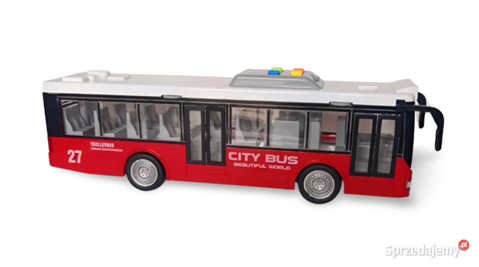 Autobus zabawka dzieci mpk czerwony otwierane Ełk sprzedam