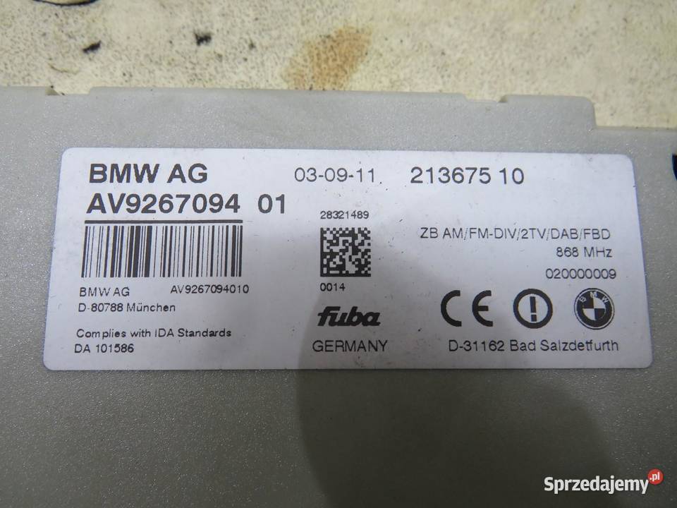 WZMACNIACZ ANTENOWY BMW 6 F06 F12 F13 9267094 sprzedam