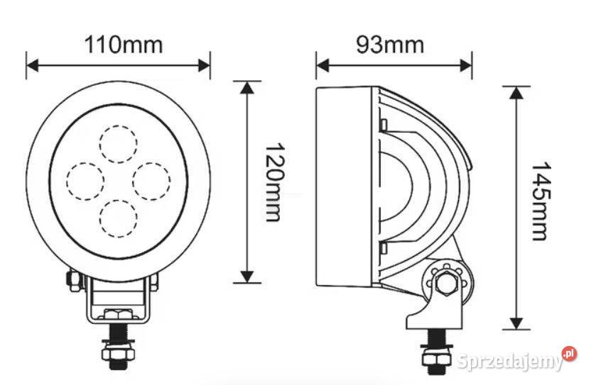 LA10416G Lampa robocza LED 40W 4500lm Przasnysz