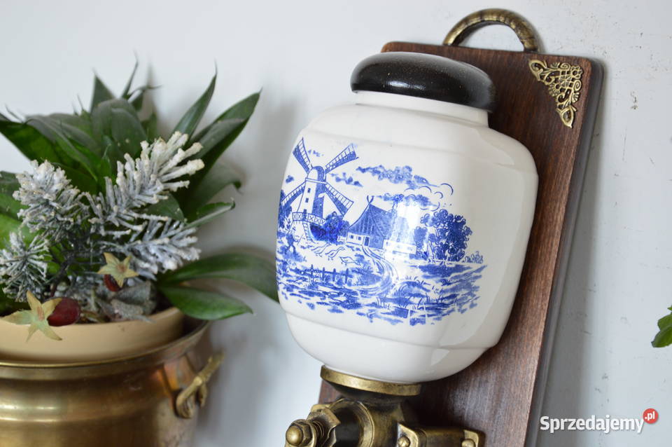 piękny wiszący ceramiczny MŁYNEK do kawy stary Jastrzębie-Zdrój sprzedam