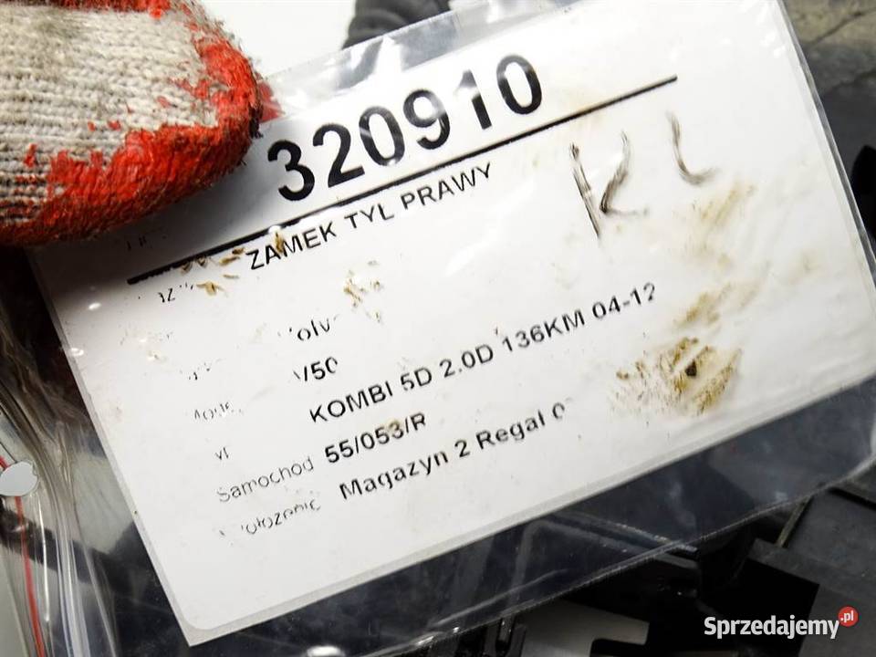 ZAMEK TYŁ PRAWY VOLVO V50 Kombi 30753673 0312