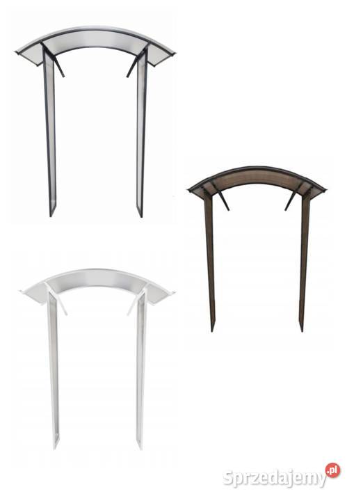 Daszek łukowy drzwi 160x90 z dwoma ściankami