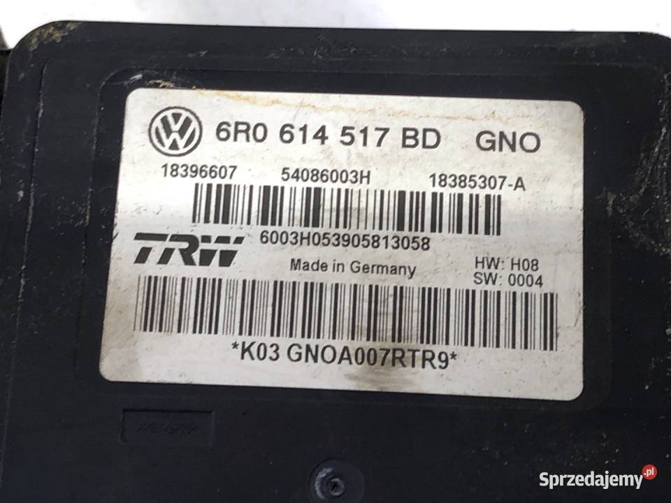 POMPA ABS SKODA RAPID 6R0614517BD 12 105 osobowe podkarpackie