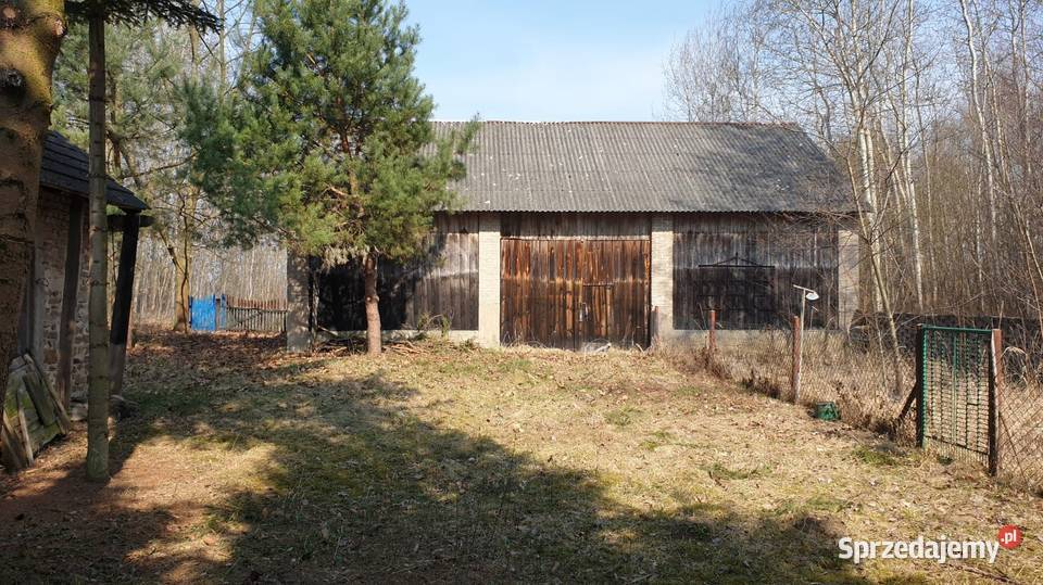 Działka dom budynki gospodarcze woda łódzkie Justynów