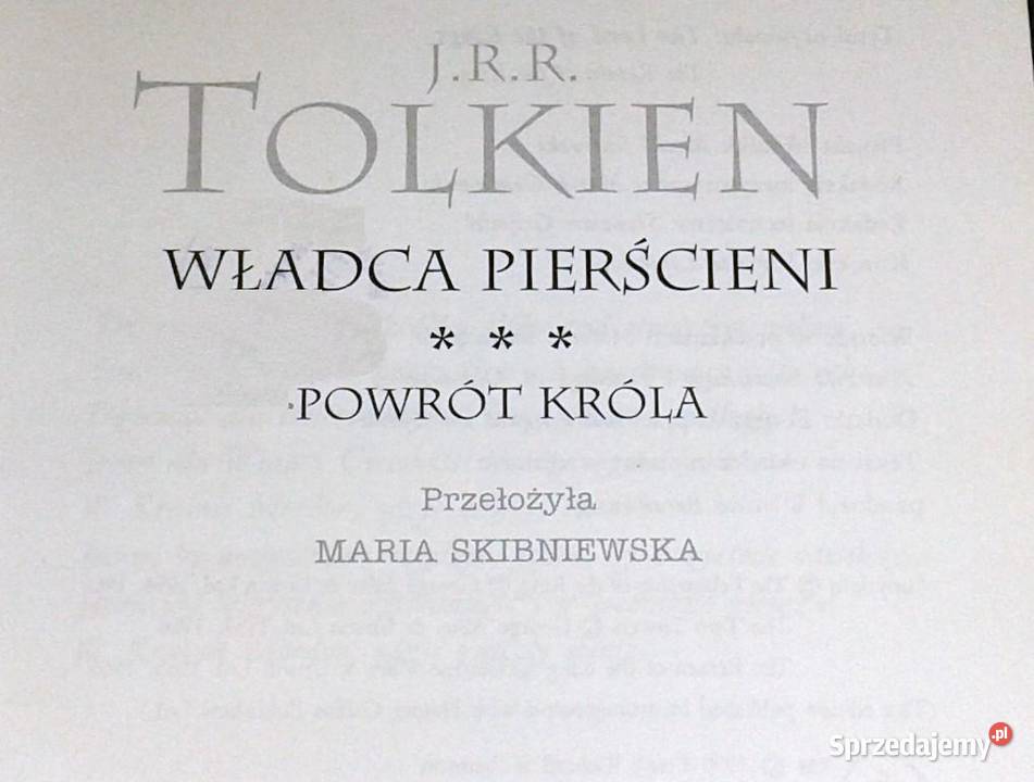 Wladca Pierscieni Powrót Króla JRR Tolkien Chełm