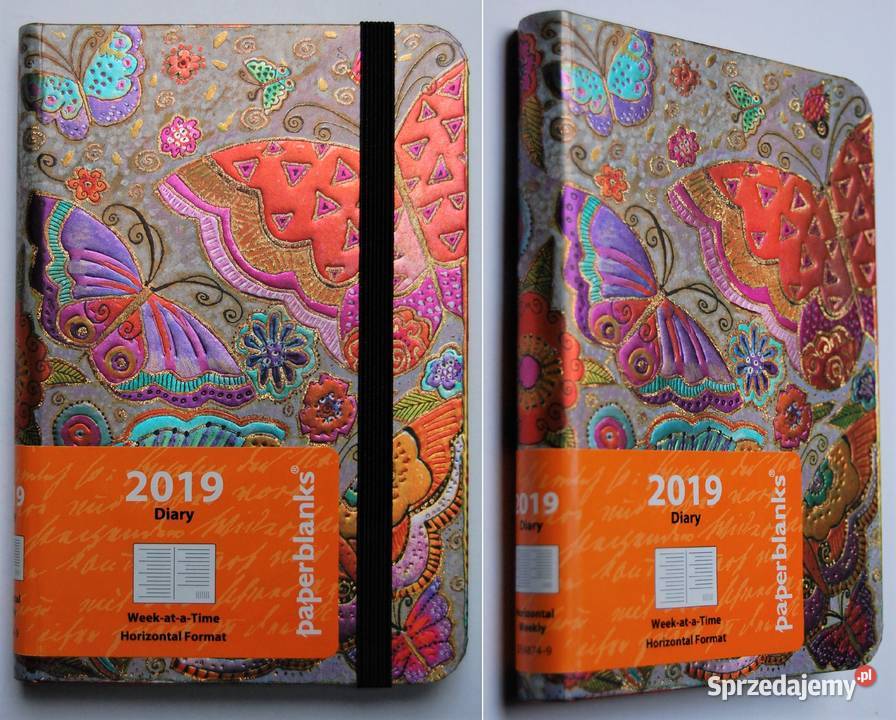 Paperblanks kalendarz 2019 mini Flutterbyes