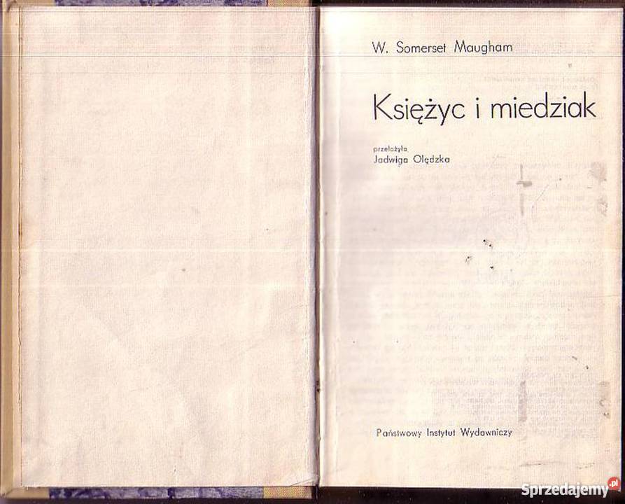 0906 KSIĘŻYC I MIEDZIAK W SOMERSET MAUGHAM Czyrna sprzedam