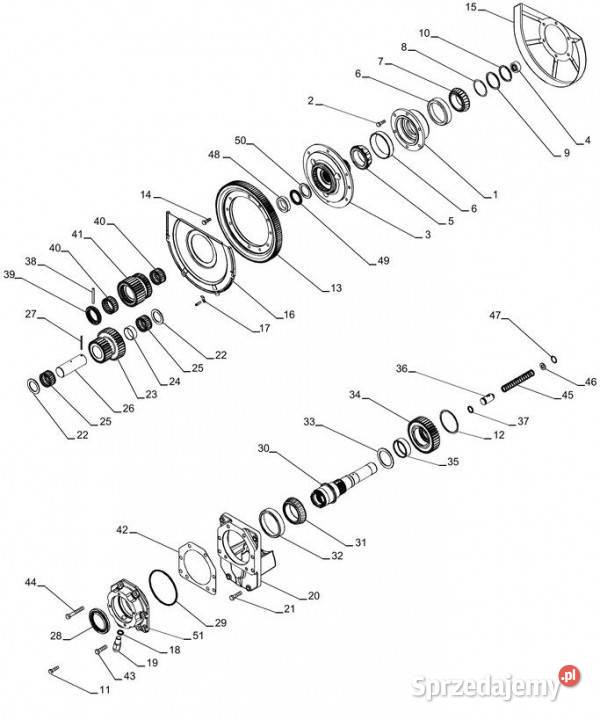Holland T6090 T6070 Wałek 226034A2 Jastrzębniki