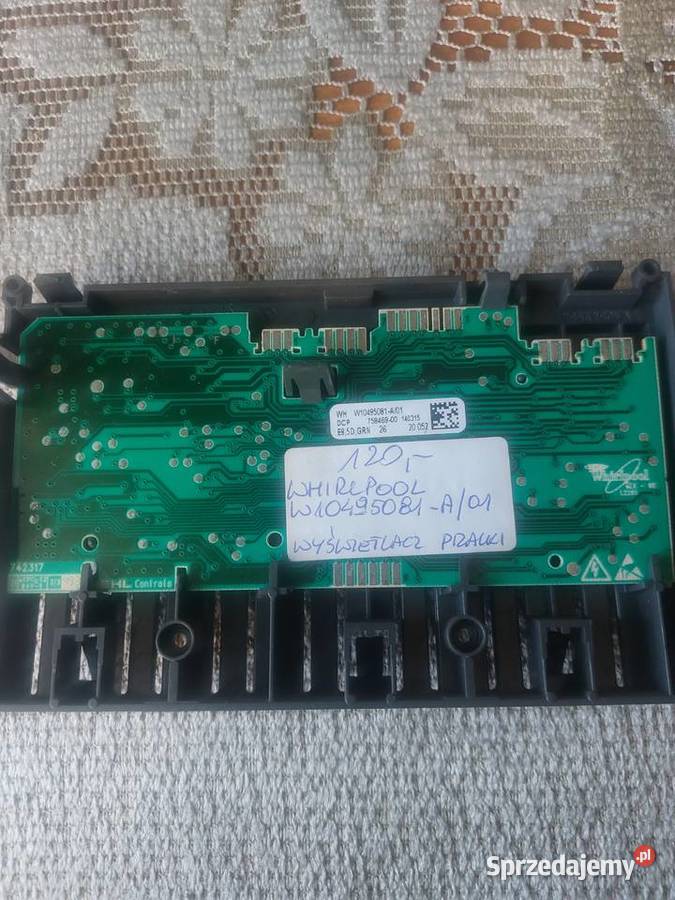 WHIRLPOOL W10495081A01 WYŚWIETLACZ PRALKI