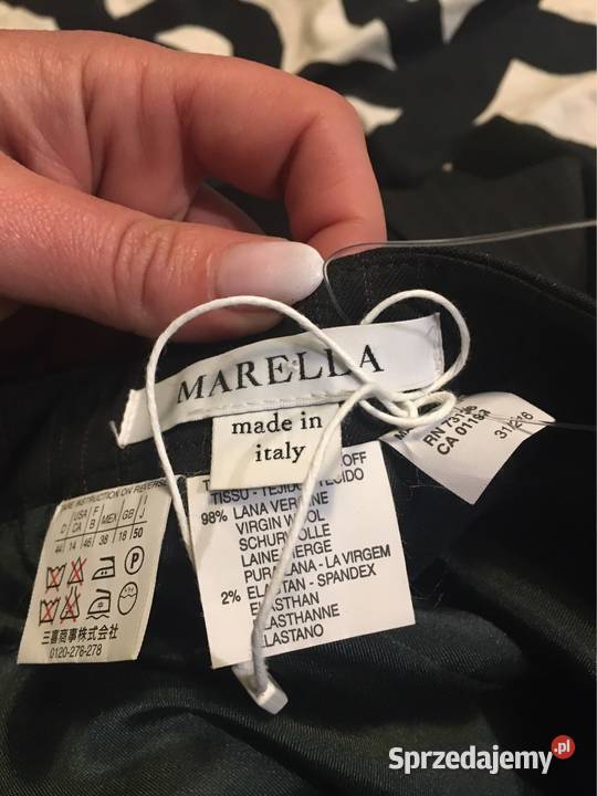 Spódnica wełniana Marella XL czarny Spódnice i sukienki Skarszewy