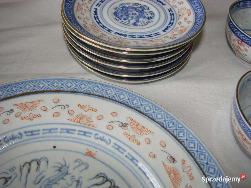 porcelana ryżowa zestaw Porcelana i szkło Pruszcz Gdański