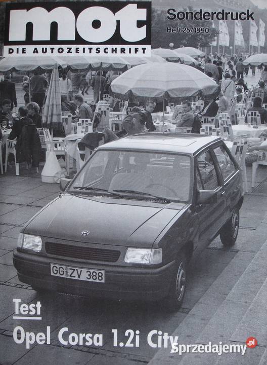 Opel Corsa 12i magazyn Mot z 1990 test auta Zbylitowska Góra