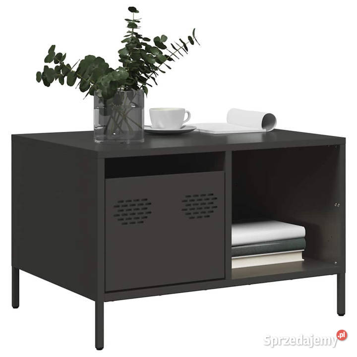 Stolik kawowy czarny 685x50x435 stal walcowana Warszawa