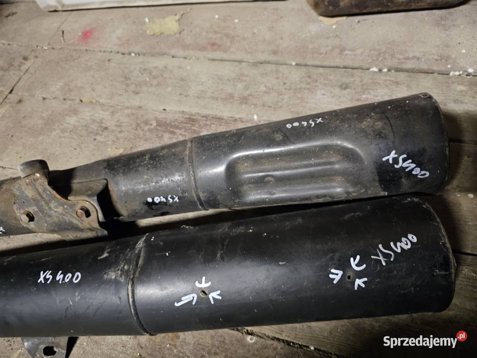 Yamaha XS 400 wydech rury wydechowe tłumik