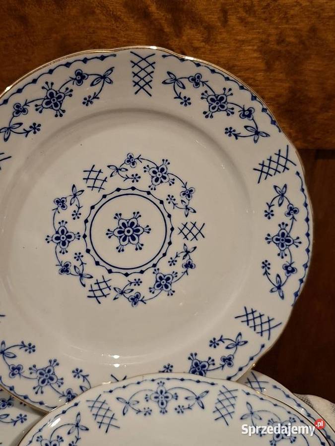 Zestaw porcelany wzór słomkowy mazowieckie Jaktorów-Kolonia