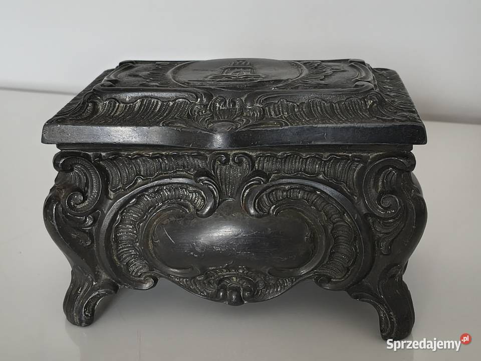 Szkatułka antyk sygnowana zachodniopomorskie Szczecin