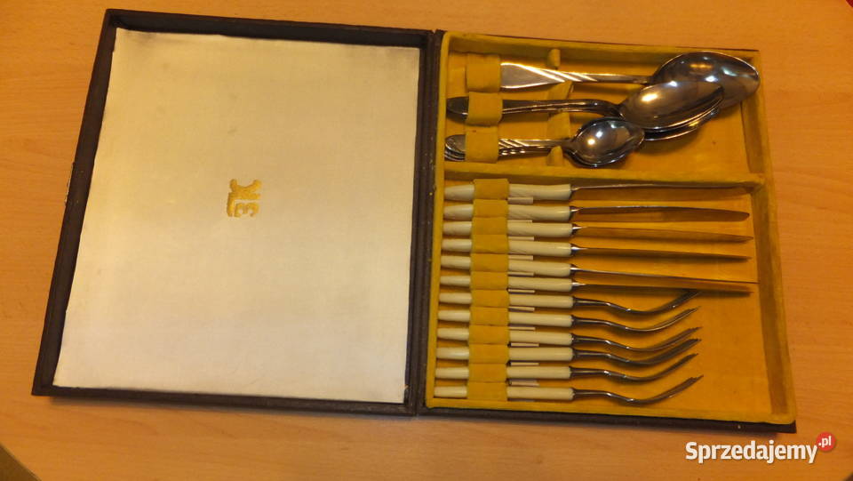 Komplet sztućców 24grawerowanych rosyjskich w Będzin