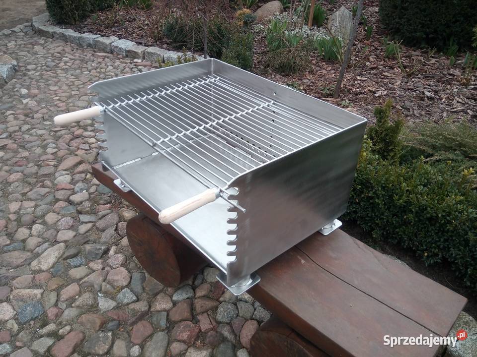 Grill nierdzewny węglowy ogrodowy Damasławek