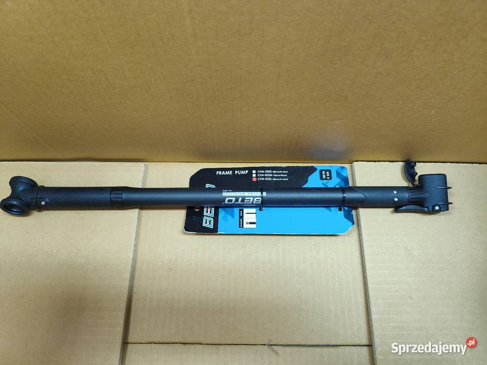 Pompka rowerowa 8 bar BETO na każdy zawór Dębica