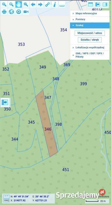 Działka leśnorolna 1400m2