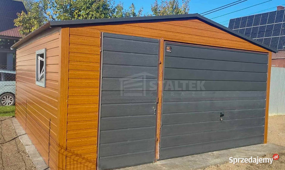 Garaż blaszany 5x5 Brama drzwi okno Dach ST118 25m2 Rybnik