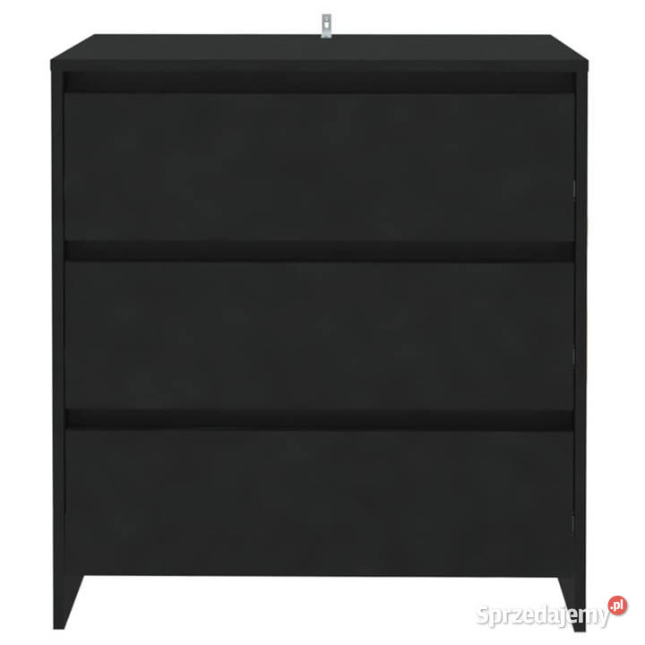 Komoda czarna 70x41x75 materiał drewnopochodny