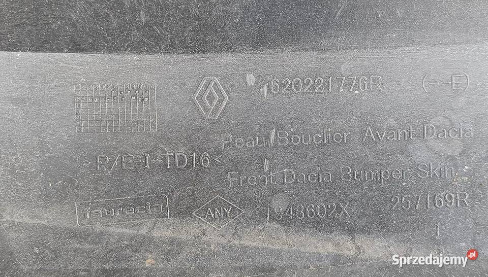 DACIA DUSTER II 17 ZDERZAK PRZÓD dostawcze zachodniopomorskie