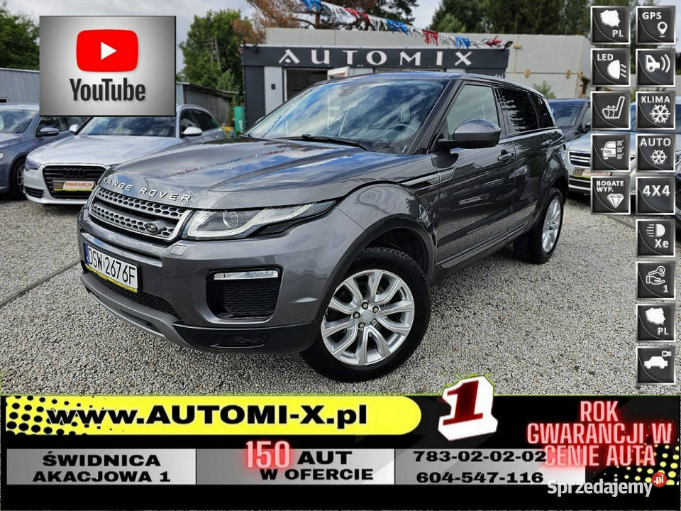 Land Rover Range Rover Evoque 4X420 D150 1999cm3 Samochody osobowe Świdnica sprzedam