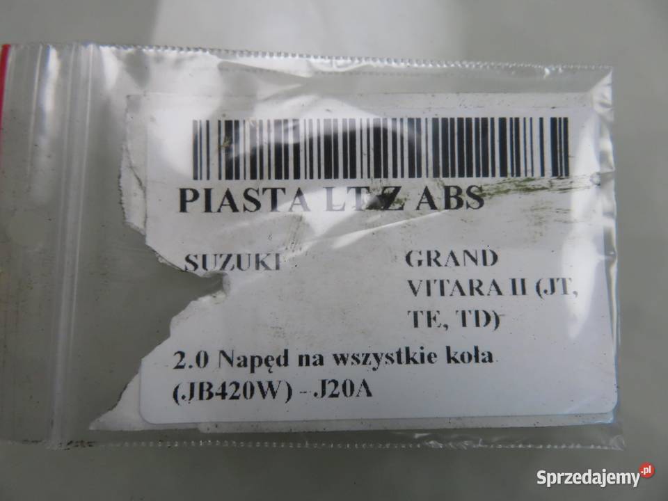 PIASTA TYLNA LEWA SUZUKI GRAND VITARA II 20