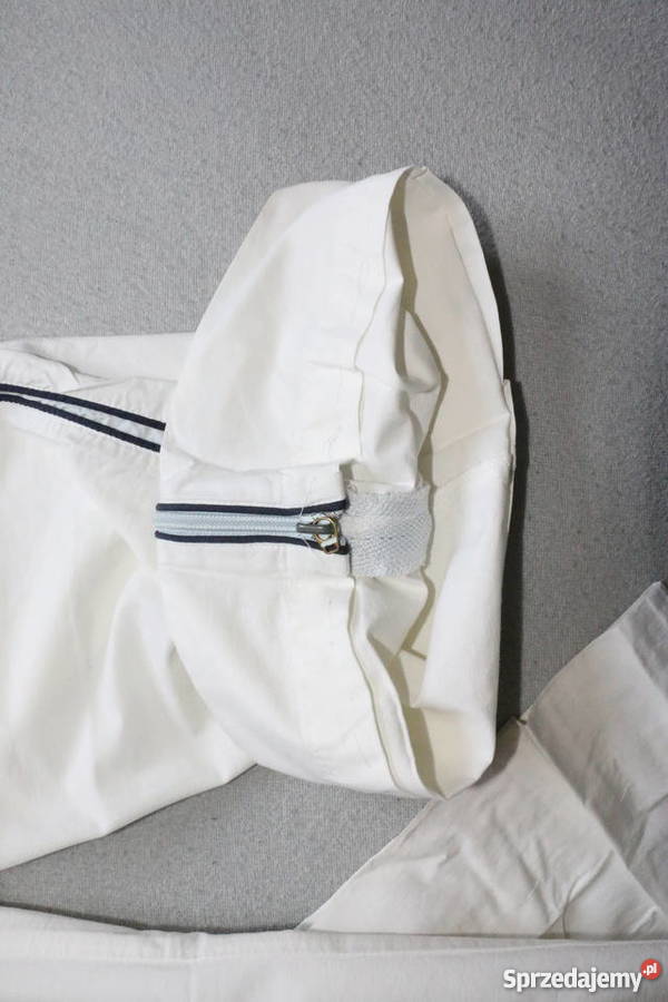 Zara TRF białe sportowe spodnie Inny materiał Wrocław
