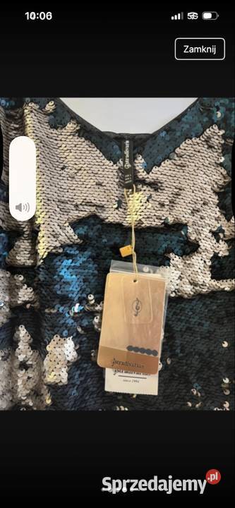 Sukienka halka z cekinami sylwester małopolskie Tarnów sprzedam