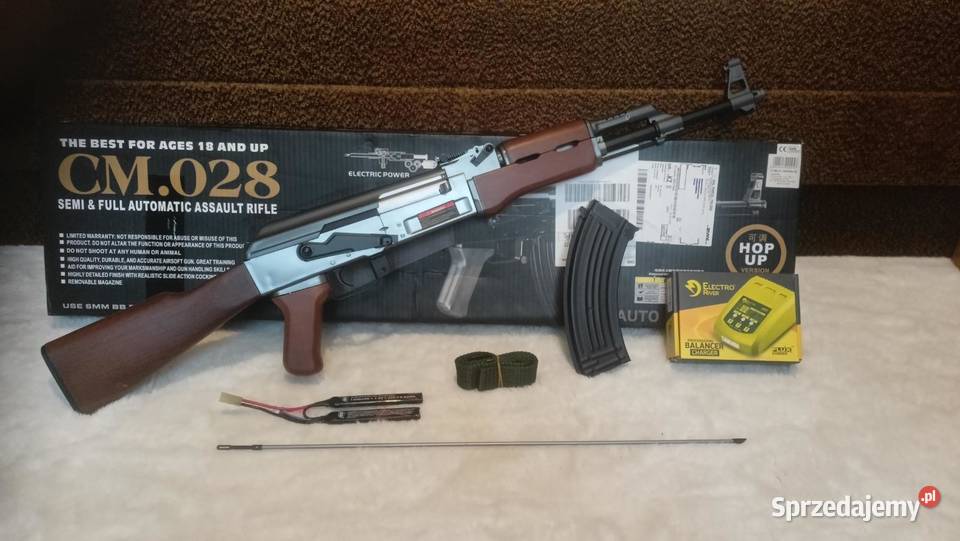 Pistolet na kulki asg AK 47 CM028 kałach airsoft  zabawka
