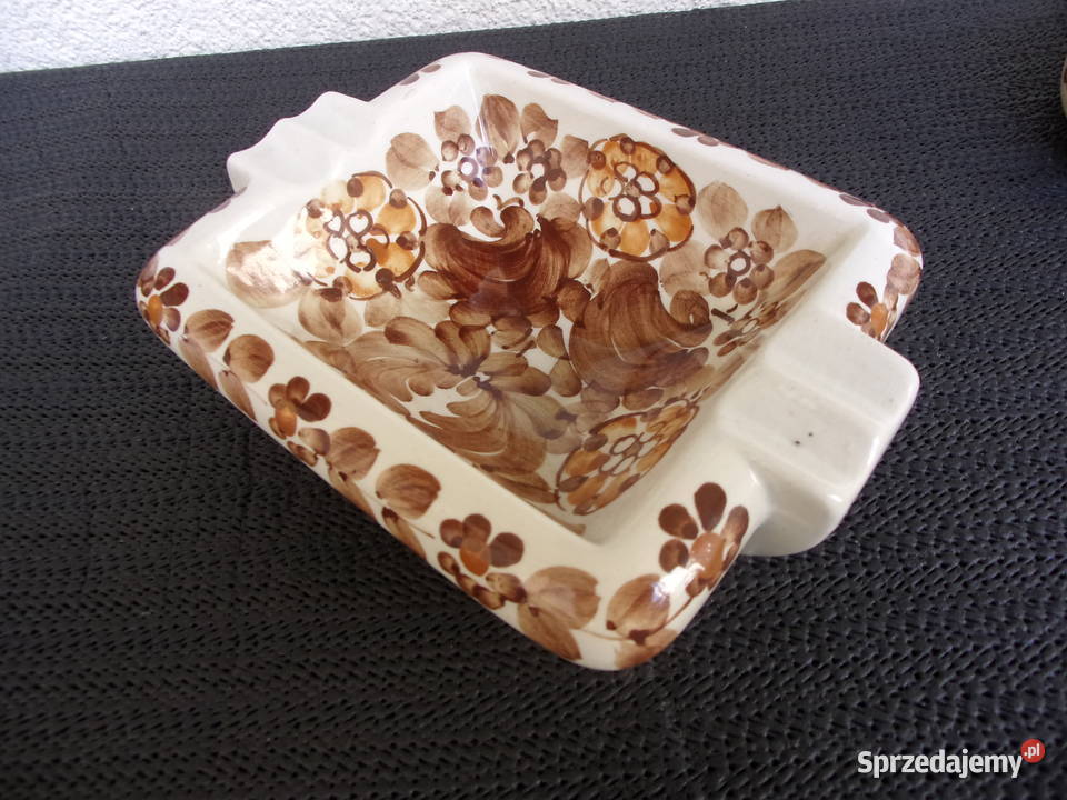 Kolekcja ceramicznych popielniczek Hand Painted Warszawa sprzedam
