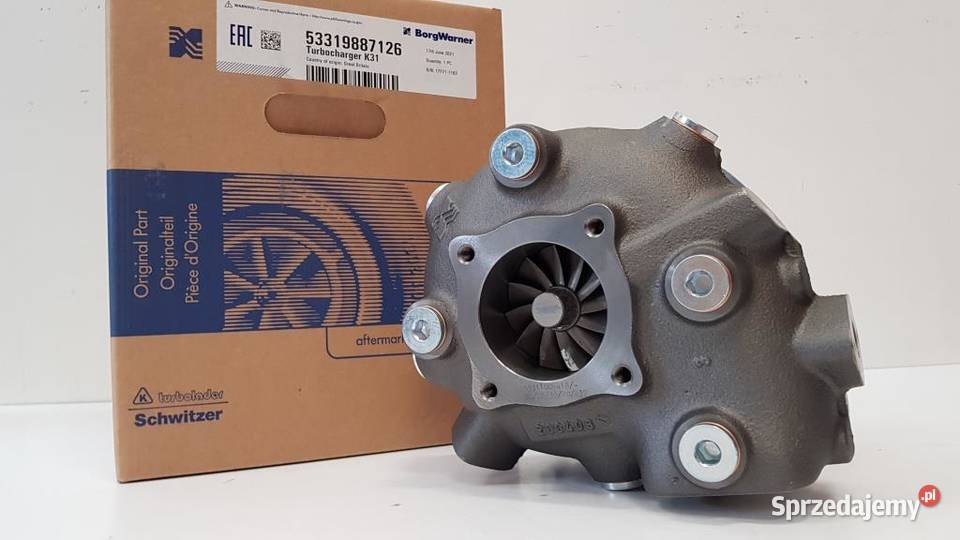 Nowa turbosprężarka BorgWarner 53319887126 Siedlce
