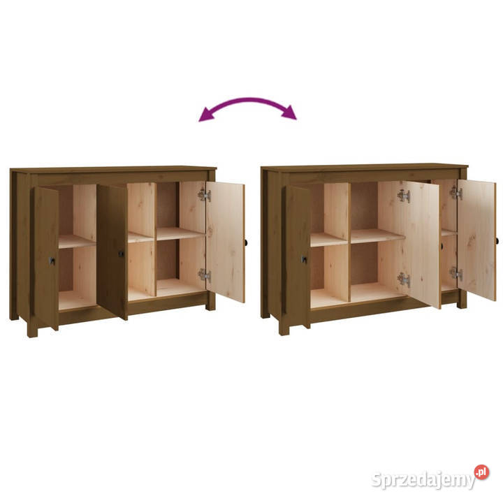 Szafka miodowy brąz 100x35x74 lite drewno mazowieckie Warszawa