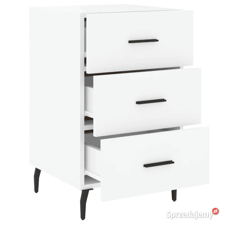 Szafka nocna biała 40x40x66 materiał Warszawa
