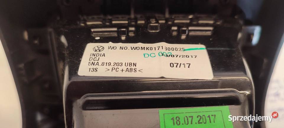 VW TIGUAN II KRATKA TUNELU PANEL 5NA864298G