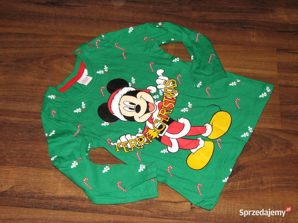 Disney Mickey świąteczna bluzeczka 92 dolnośląskie Wrocław