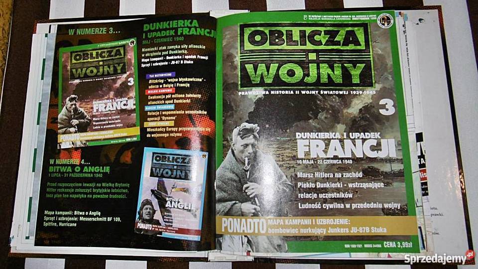 Oblicza wojny 7 zeszytów segregator 1998 r