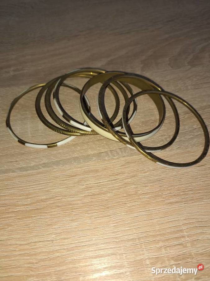 Bransoletki złoto i kość Pozostałe