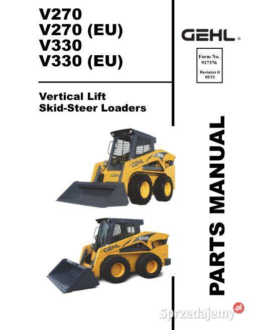 GEHL 353 373 ZL17 V400 V330 katalog części