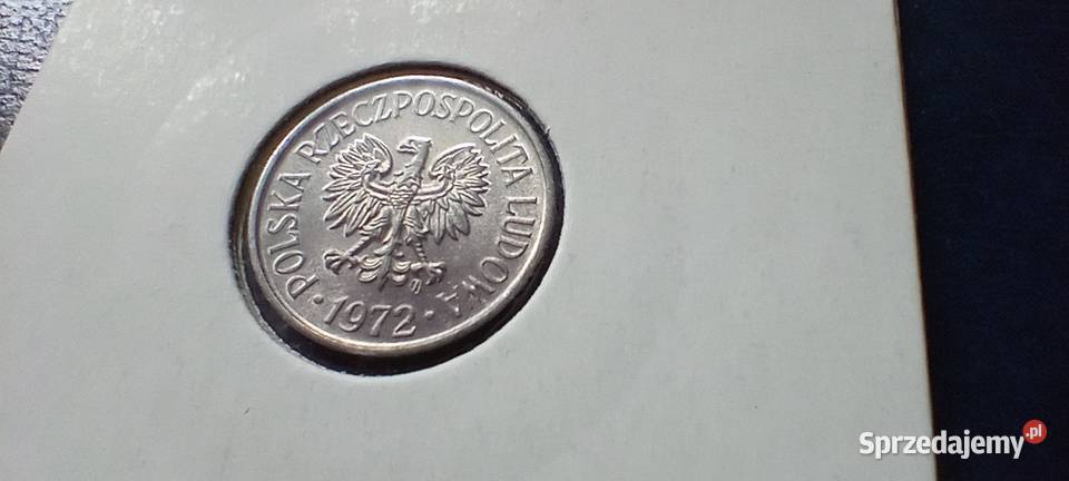 Stare monety 5 groszy 1972 skrętka Polska PRL Numizmatyka podkarpackie Lesko